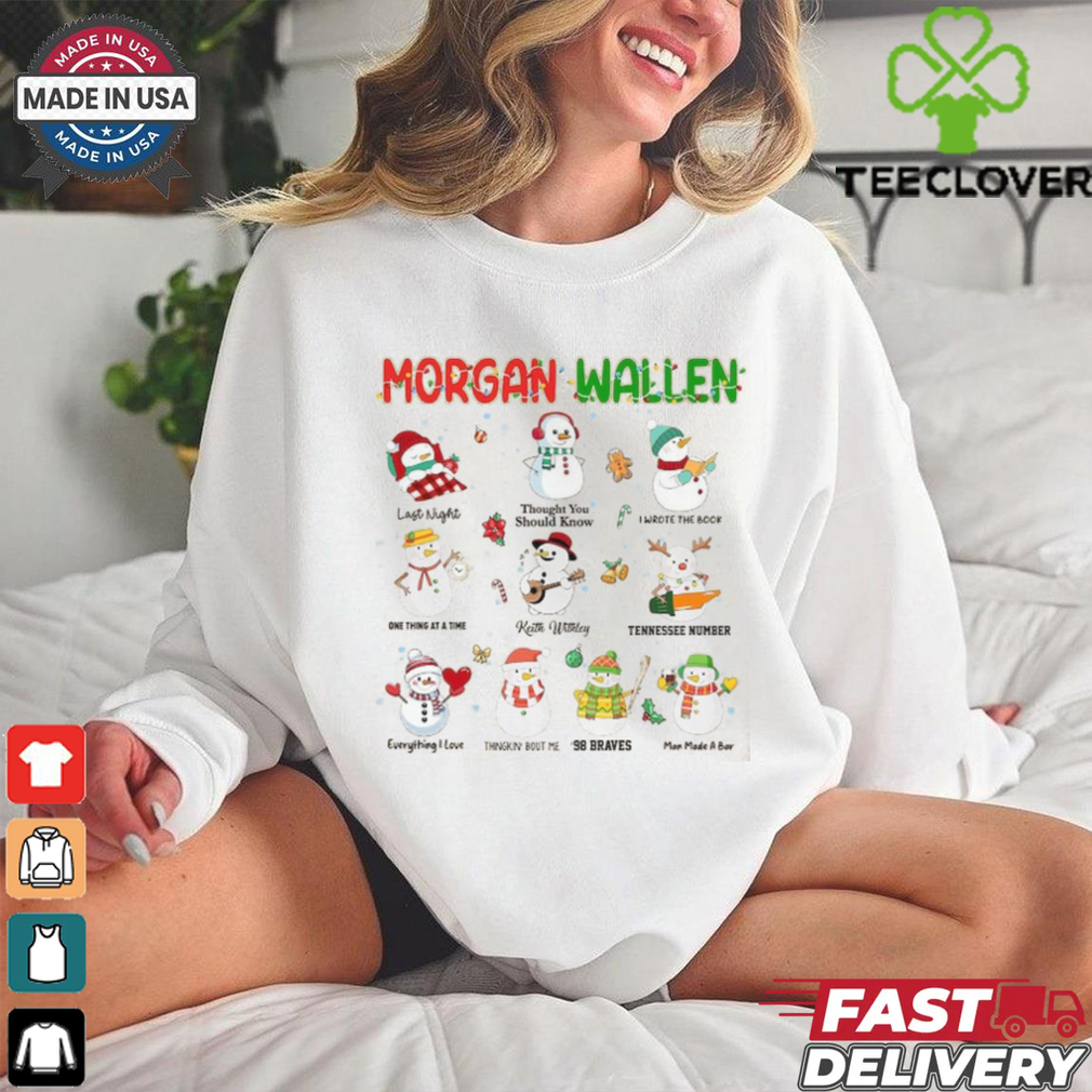 Cute Wallen Snowman Christmas Sweatshirt, Morgan Snowman T shirt Cute Wallen Snowman Christmas Sweatshirt, Morgan Snowman T shirt