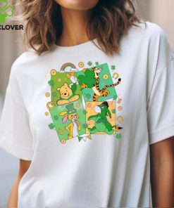 Cute Winnie The Pooh With Shamrock hoodie, sweater, longsleeve, shirt v-neck, t-shirt