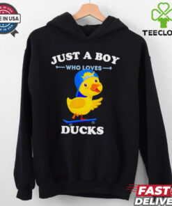 Cute cartoon for duck lover just a boy who loves ducks shirt