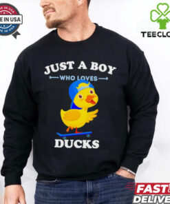 Cute cartoon for duck lover just a boy who loves ducks shirt