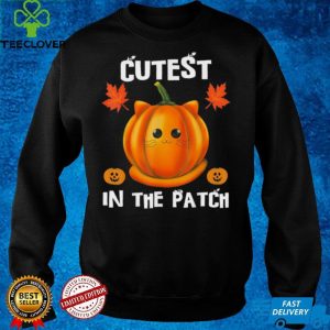 Cutest Pumpkin in the Patch Cute Pumpkin Cat Halloween shirt