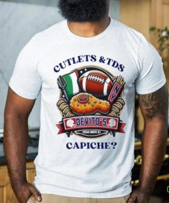 Cutlets and TDS devito’s capiche football shirt