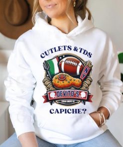 Cutlets and TDS devito’s capiche football shirt