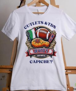 Cutlets and TDS devito’s capiche football shirt