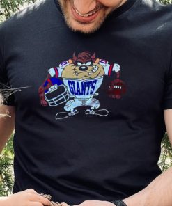 Looney Tunes TAZ 1993 Player New York Giants T Shirt