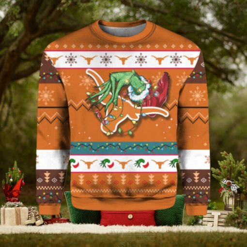 Longhorns Grnch Christmas Ugly Sweater