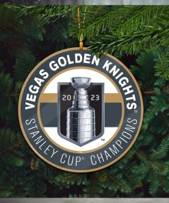Vegas Golden Knights Stanley Cup Champions 2023 Custom Name Christmas Tree Decorations Ornament