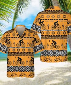 Cycling Tribal Pattern Hawaiian shirt