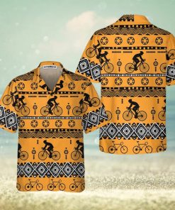 Cycling Tribal Pattern Hawaiian shirt