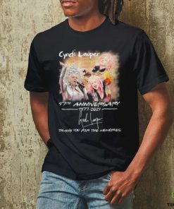 Cyndi Lauper Girls Just Want to Have Fun Farewell Tour 47th Anniversary 1977 2024 Thank You For The Memories T Shirt