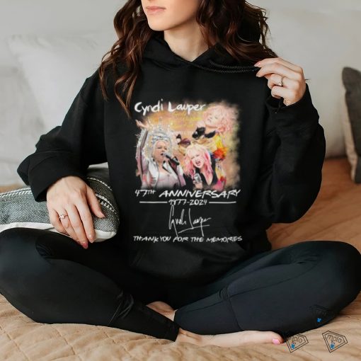 Cyndi Lauper Girls Just Want to Have Fun Farewell Tour 47th Anniversary 1977 2024 Thank You For The Memories T Shirt