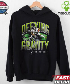 D.K. Metcalf Seattle Seahawks defying gravity hurdle signature shirt