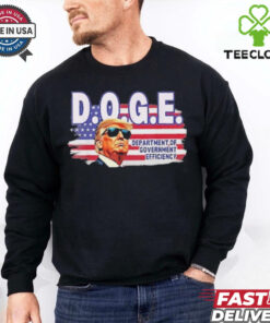 D.O.G.E. Department Of Government Efficiency USA Flag Trump T Shirt 2 D.O.G.E. Department Of Government Efficiency USA Flag Trump T Shirt