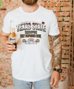 Texas State Bobcats 2023 Servpro First Responder Bowl Bound logo t shirt