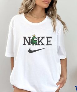 Green Imposter Among Us Nike Logo Christmas 2023 Shirt