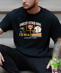 2024 Citrus Bowl Iowa Hawkeyes vs. Tennessee Volunteers Dueling Helmet Shirt