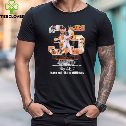 Official respect Brandon Crawford San Francisco Giants 2011 2023 Thank You For The Memories Shirt