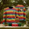 DBZ Adorable Saiyan Ship Logo Retro Rainbow Ugly Sweater