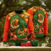 DBZ Cute Frieza Ship Logo Retro Rainbow Ugly Sweater