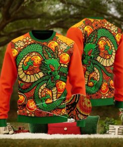 DBZ Eternal Shenron Vibrant Artwork Cool Ugly Xmas Sweater