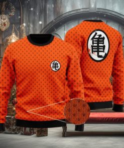 DBZ Kakarot Wisdom Kanji Star Pattern Ugly Sweater