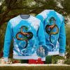 DBZ Master Roshi Hibiscus Floral Pattern Ugly Sweater