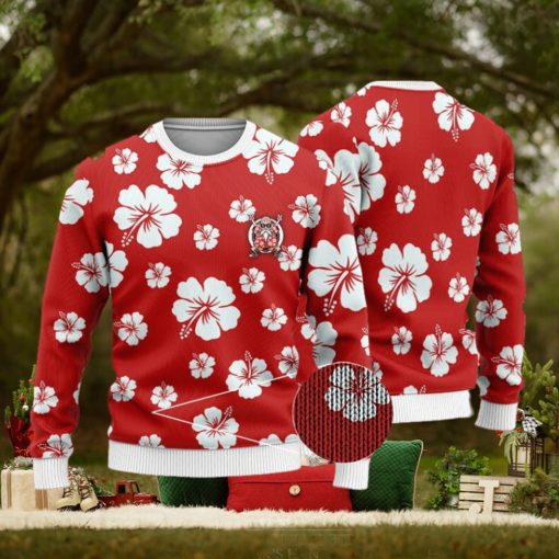 DBZ Master Roshi Hibiscus Floral Pattern Ugly Sweater
