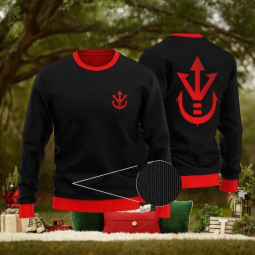 DBZ Saiyan Royal Family Crest Awesome Ugly Sweater