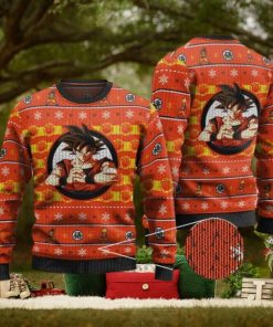 DBZ Serious Goku Artwork Ugly Christmas Sweater