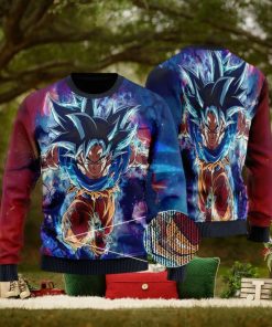 DBZ Son Goku Ultra Instinct Form Ugly Xmas Sweater