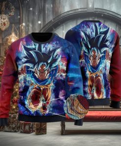 DBZ Son Goku Ultra Instinct Form Ugly Xmas Sweater
