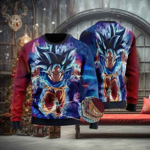 DBZ Son Goku Ultra Instinct Form Ugly Xmas Sweater