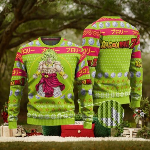 DBZ Super Saiyan Broly Epic Ugly Christmas Sweater