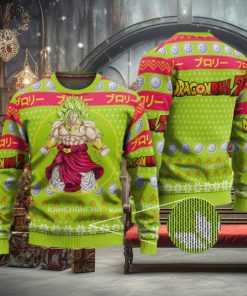 DBZ Super Saiyan Broly Epic Ugly Christmas Sweater