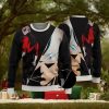 DBZ Ultra Instinct Son Goku Neon Lights Ugly Sweater