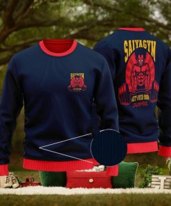 DBZ Vegeta Saiyan Over 9000 Dope Ugly Xmas Sweater