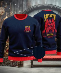DBZ Vegeta Saiyan Over 9000 Dope Ugly Xmas Sweater
