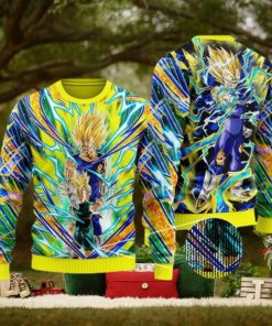 DBZ Vegeta & Trunks SS Aura Ugly Xmas Sweater