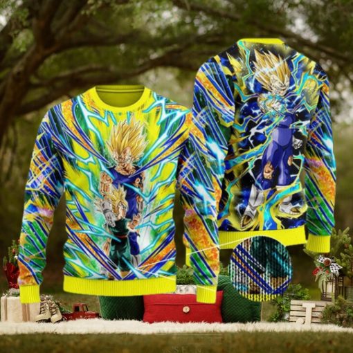DBZ Vegeta & Trunks SS Aura Ugly Xmas Sweater