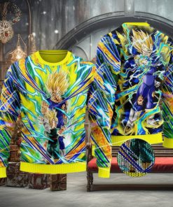 DBZ Vegeta & Trunks SS Aura Ugly Xmas Sweater