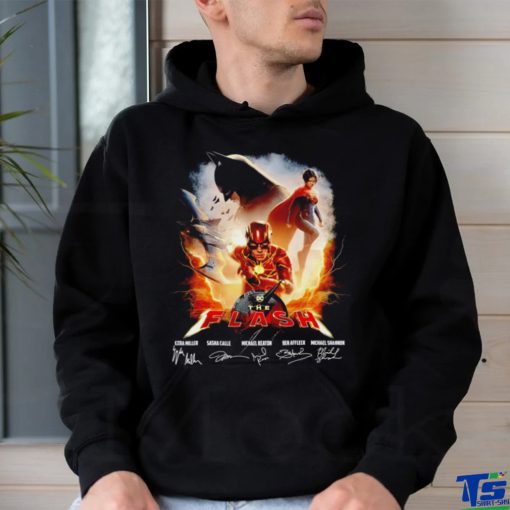 DC The Flash Movie signature poster hoodie, sweater, longsleeve, shirt v-neck, t-shirt