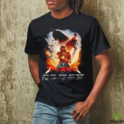 DC The Flash Movie signature poster hoodie, sweater, longsleeve, shirt v-neck, t-shirt