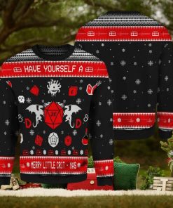 D&D Have Your Self A Merry Little CritMas Woolen Christmas Ugly Sweater