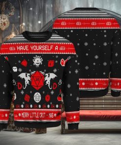 D&D Have Your Self A Merry Little CritMas Woolen Christmas Ugly Sweater