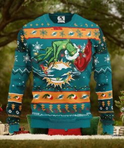 Miami Dolphins Grinch Christmas Ugly Sweater