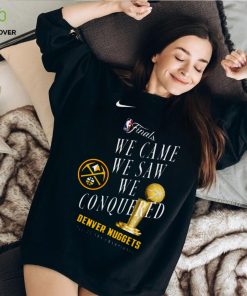 DENVER NUGGETS NIKE 2023 NBA FINALS CHAMPIONS CELEBRATION TROPHY T SHIRT