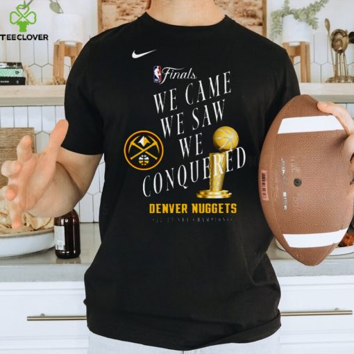 DENVER NUGGETS NIKE 2023 NBA FINALS CHAMPIONS CELEBRATION TROPHY T SHIRT