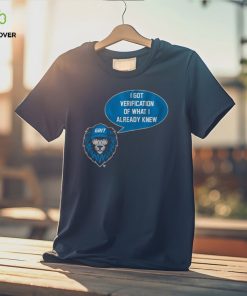 DETROIT VERIFICATION SHIRT