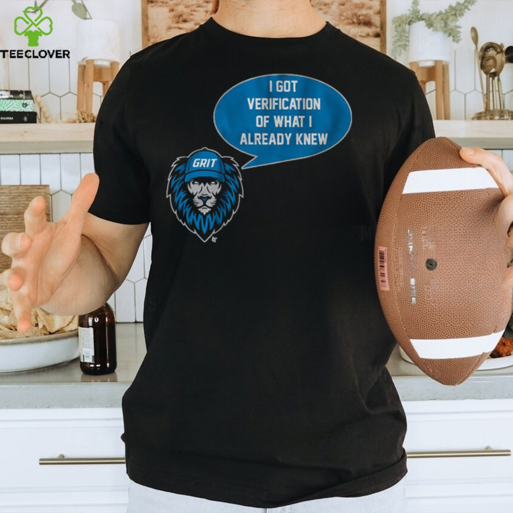 DETROIT VERIFICATION SHIRT DETROIT VERIFICATION SHIRT