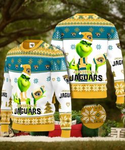 Jacksonville Jaguars Grinch Ugly Christmas Sweater Xmas 3D Printed Christmas Sweater Gift